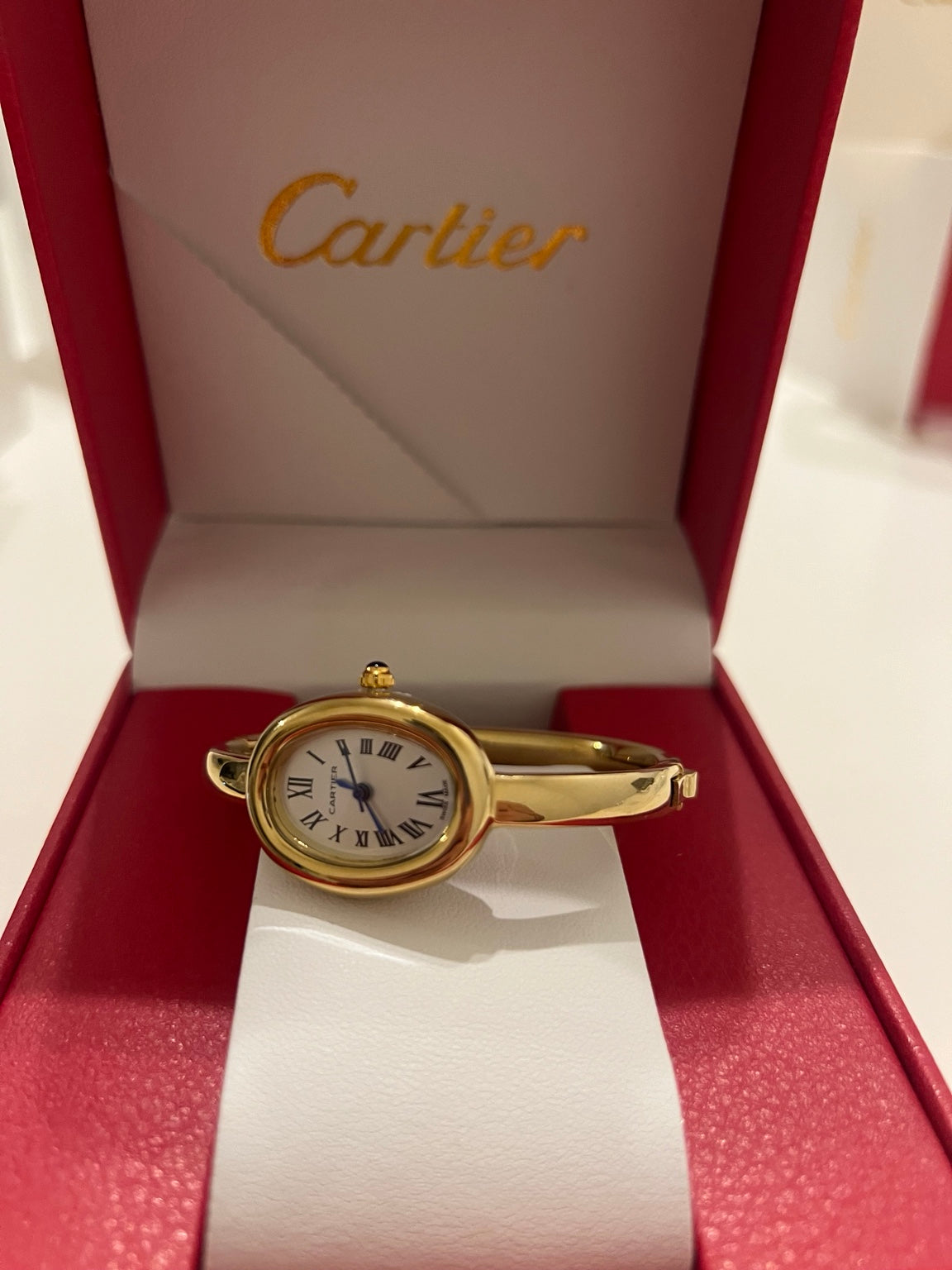 Cartier Baignoire Gold Bangle Watch