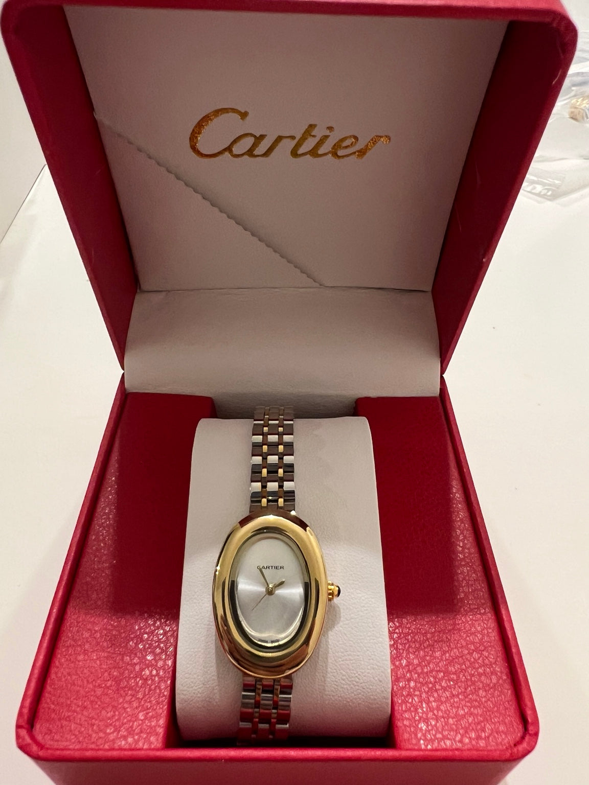 Cartier Baignoire Two-Tone Watch