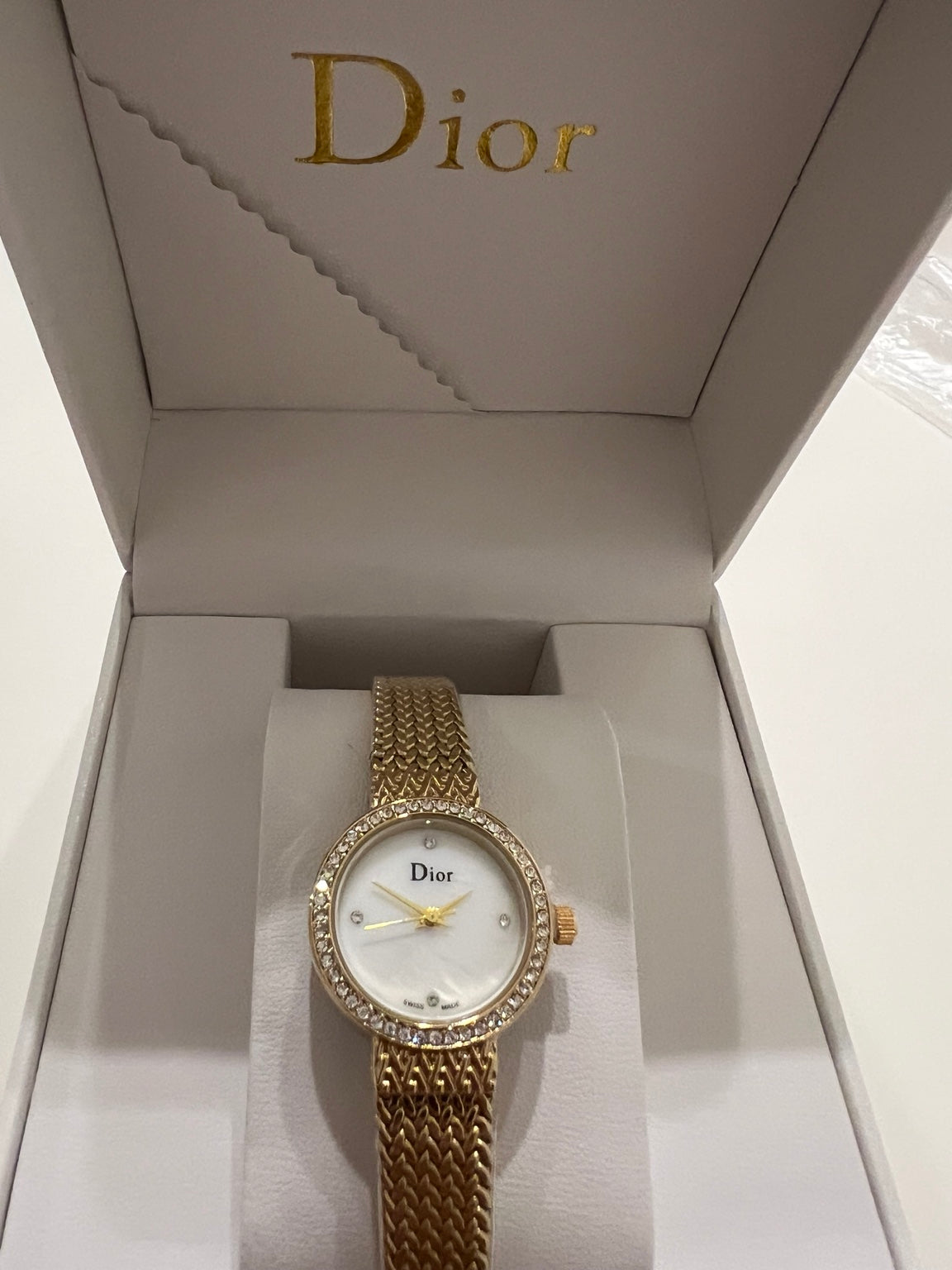Dior Women's Gold Mesh Watch