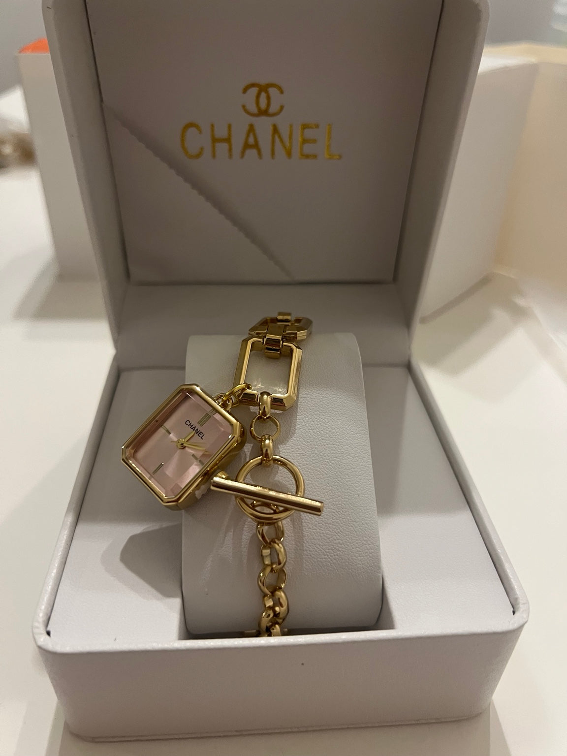 Chanel Première Chain Pink Dial Watch
