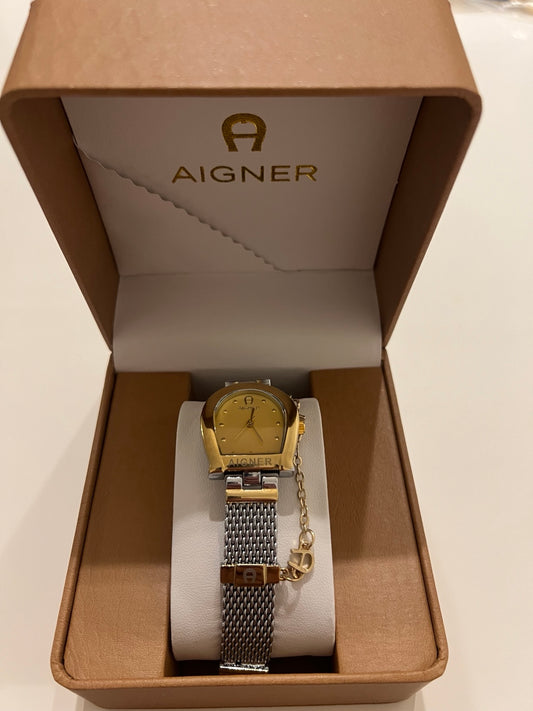 Aigner Two-Tone Gold Dial Watch