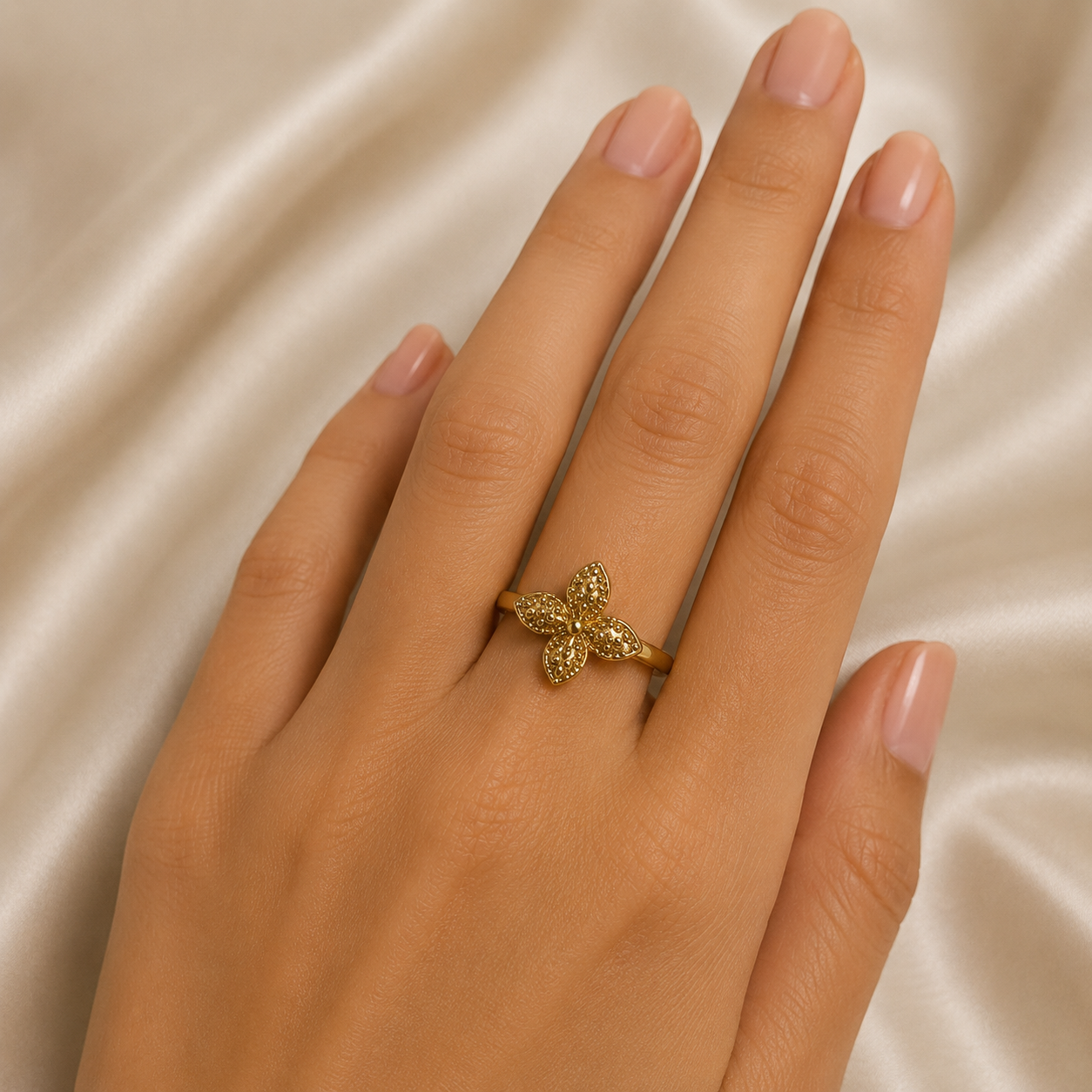 Bloom Petal Ring free size