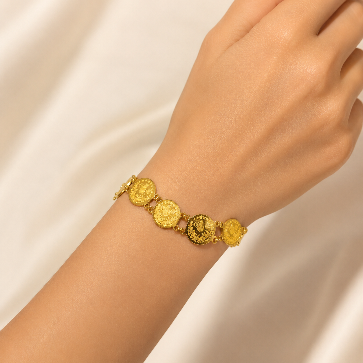 Gold Coin Bracelet