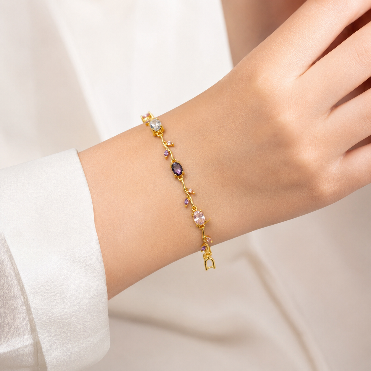 Gold Floral Vine Bracelet