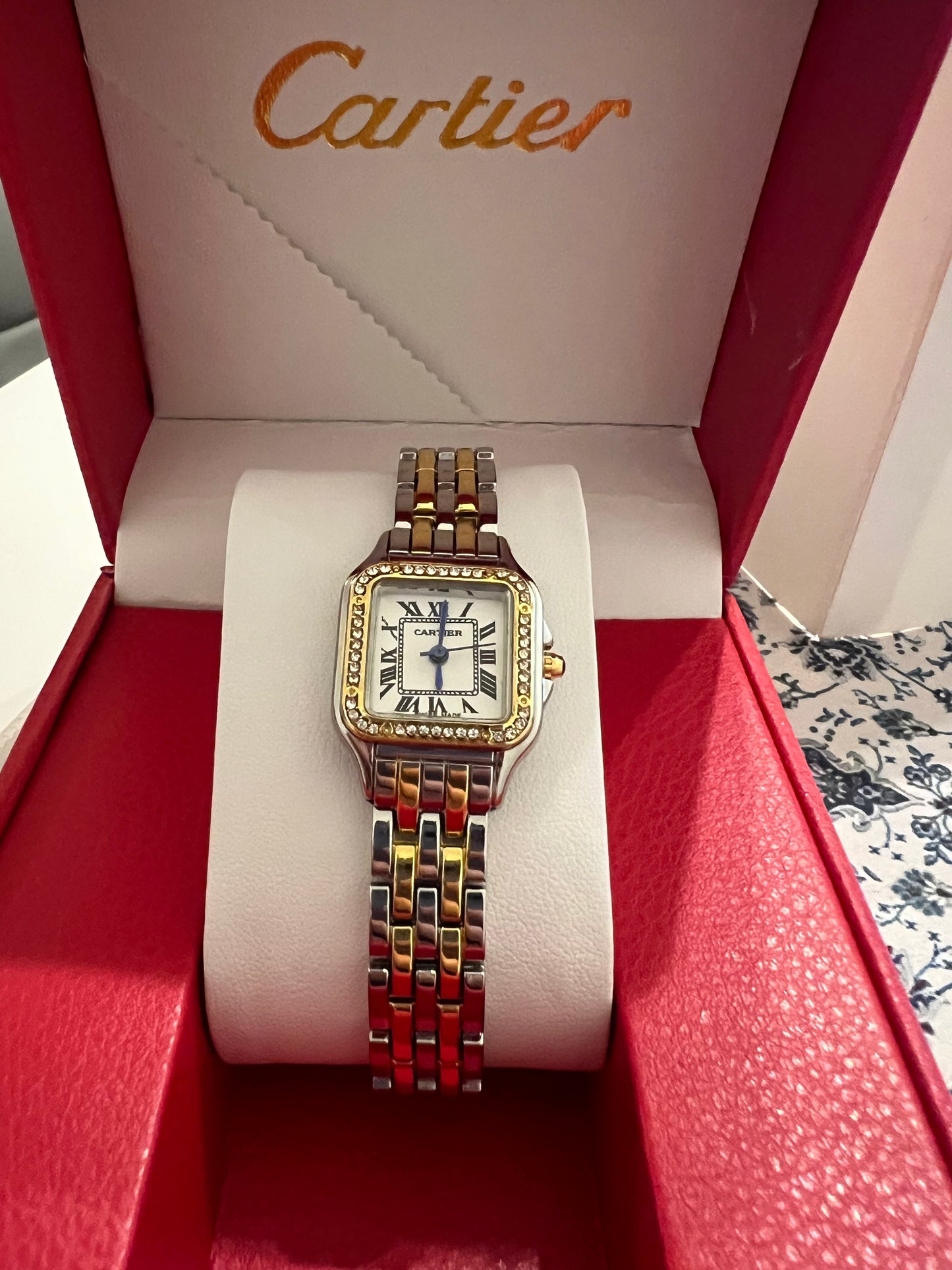 Cartier Panthère-Inspired Two-Tone Watch