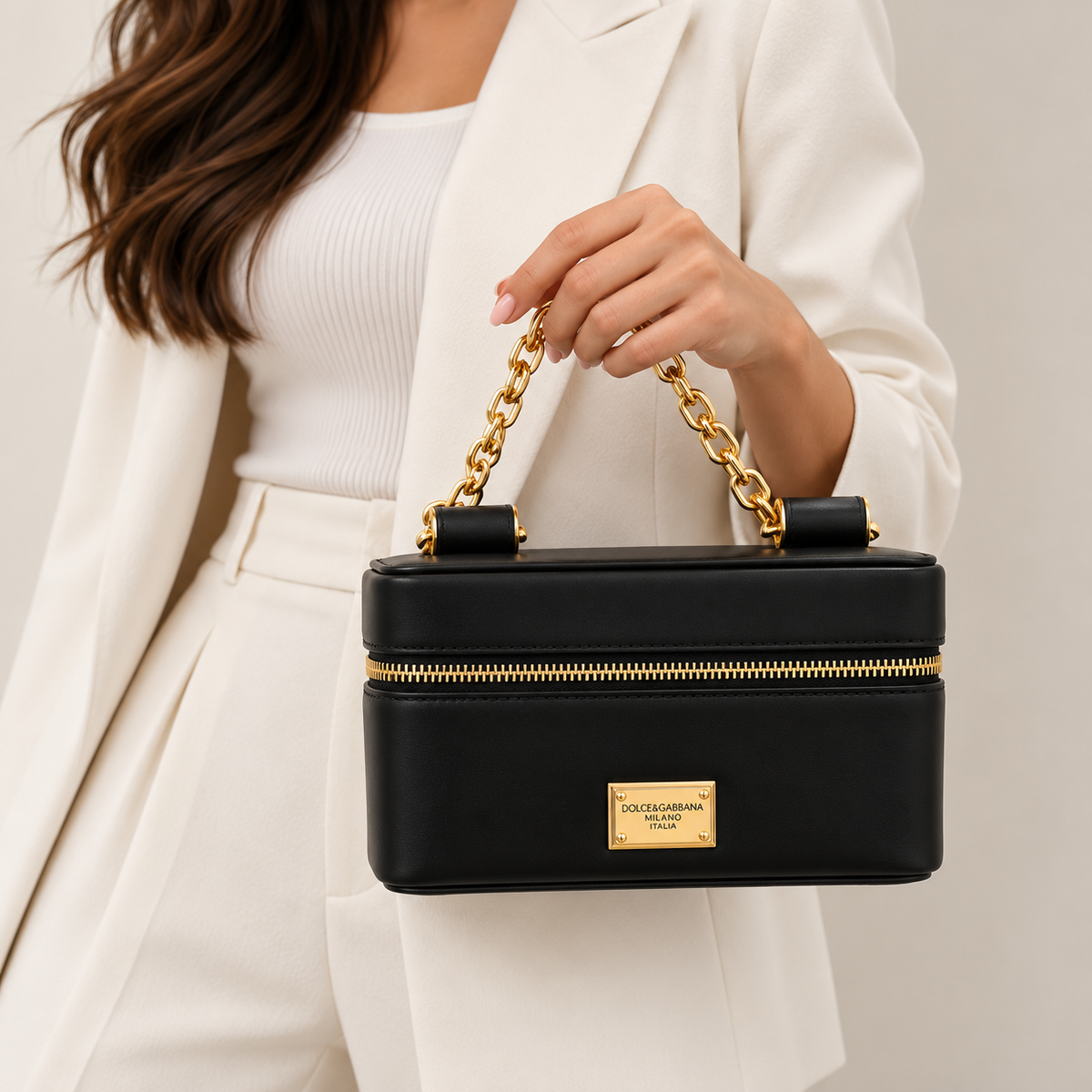 D&G Black Vanity Bag
