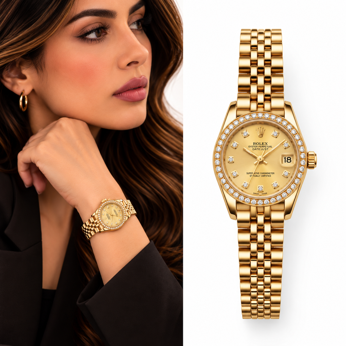 Gold Watch – Champagne Dial