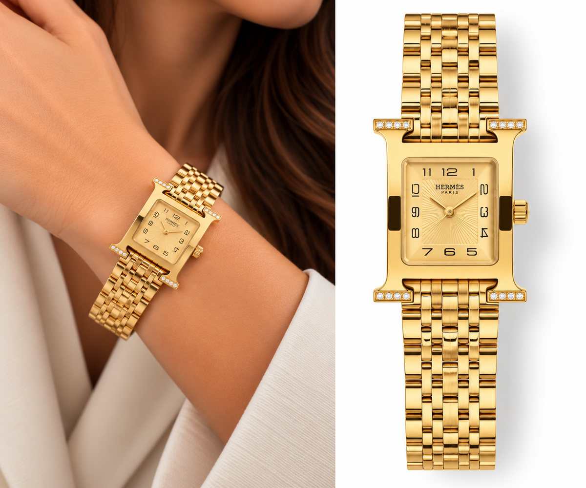 Hermès Full Gold Watch