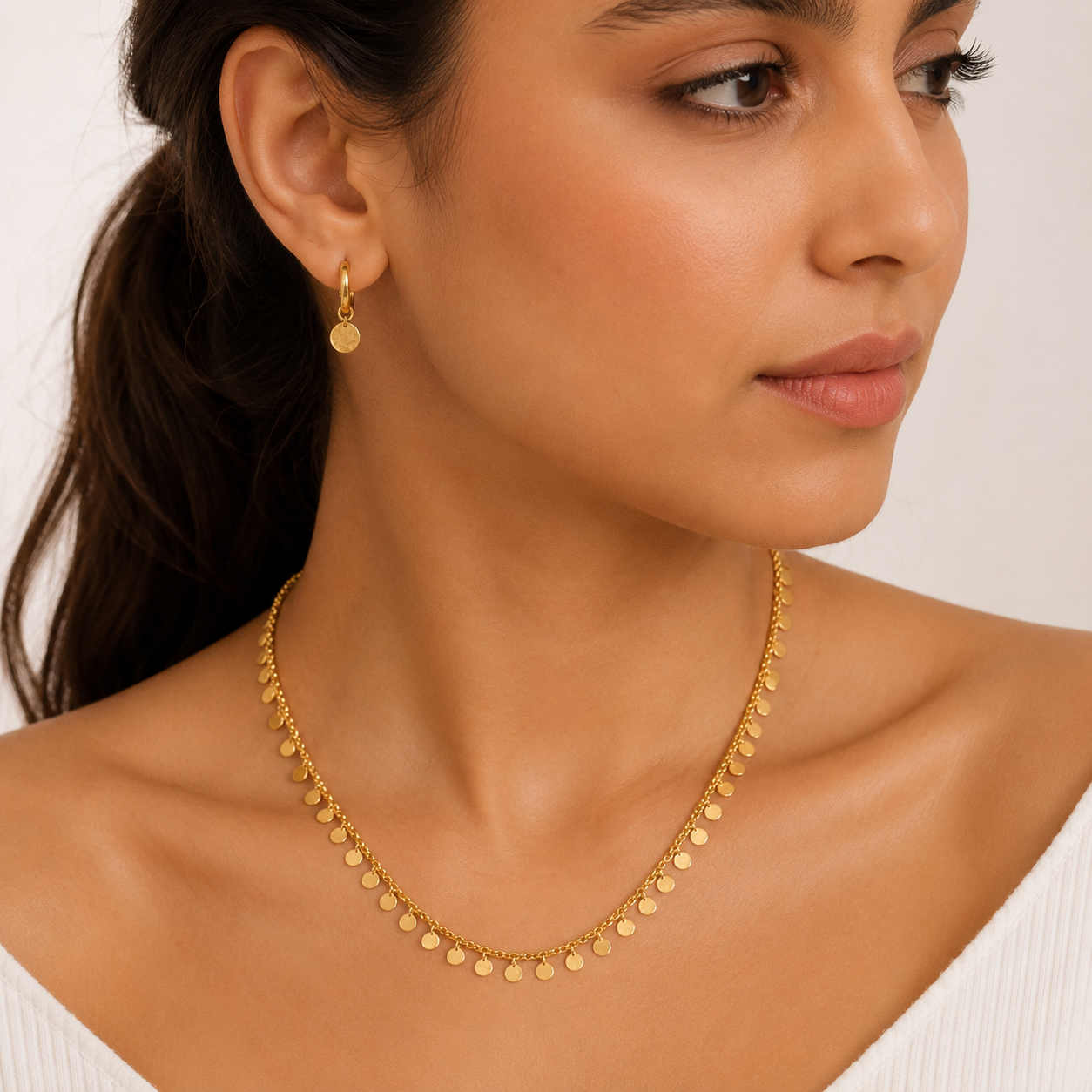 Marisol Gold Coin Charm Set