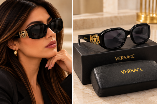 Versace Black Medusa Sunglasses