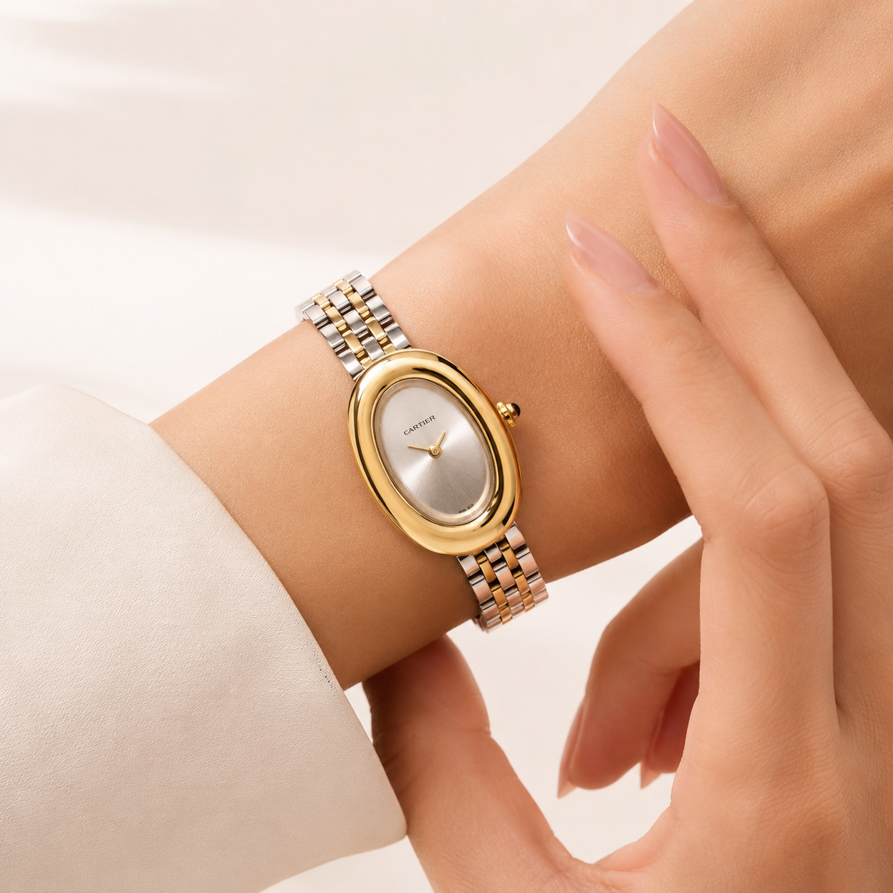 Cartier Baignoire Two-Tone Watch