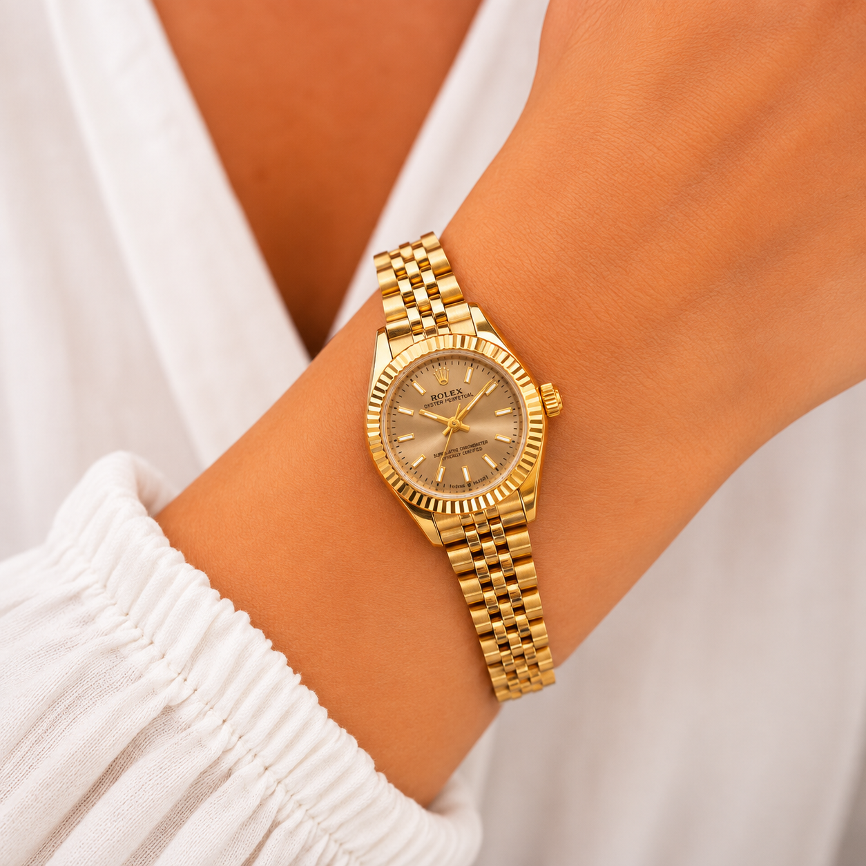 . Rolex Oyster Perpetual Gold Edition Watch