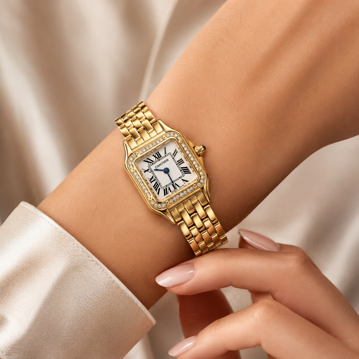Cartier Panthère Gold Diamond Watch