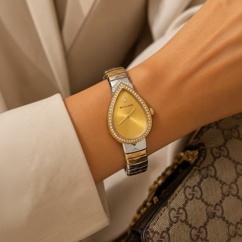 Bvlgari Serpenti Gold Diamond Watch