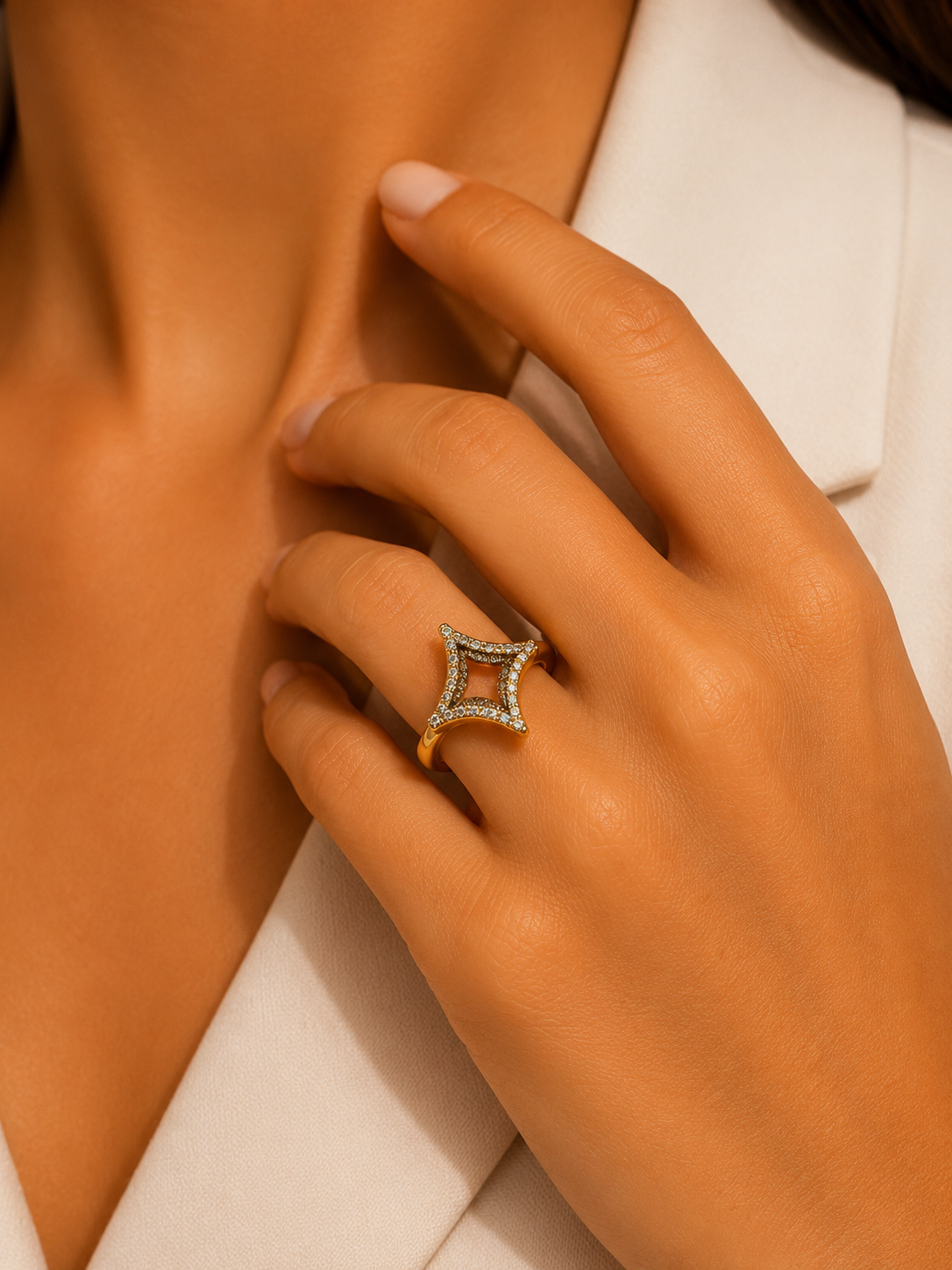 Luna Frame Ring free size