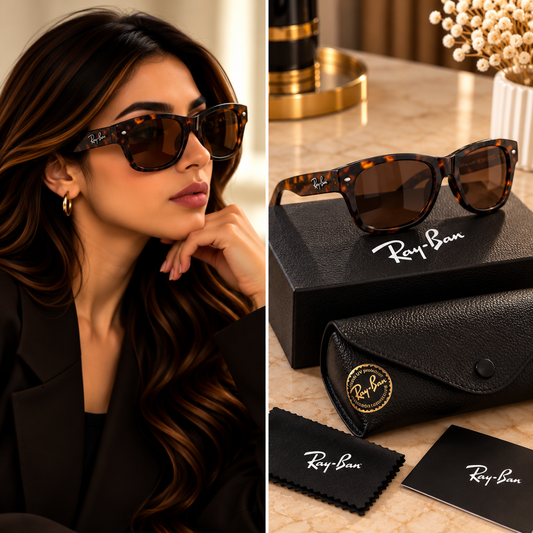 Ray-Ban Tortoiseshell Square Sunglasses