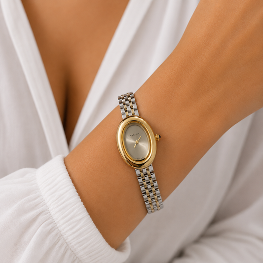 Cartier Baignoire Two-Tone Watch