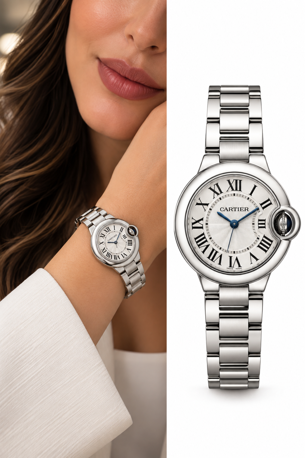 Cartier Ballon Bleu Silver Watch