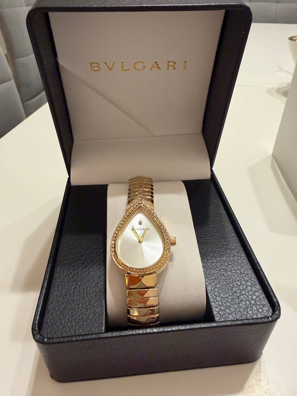 Bvlgari Serpenti Gold White Dial Watch