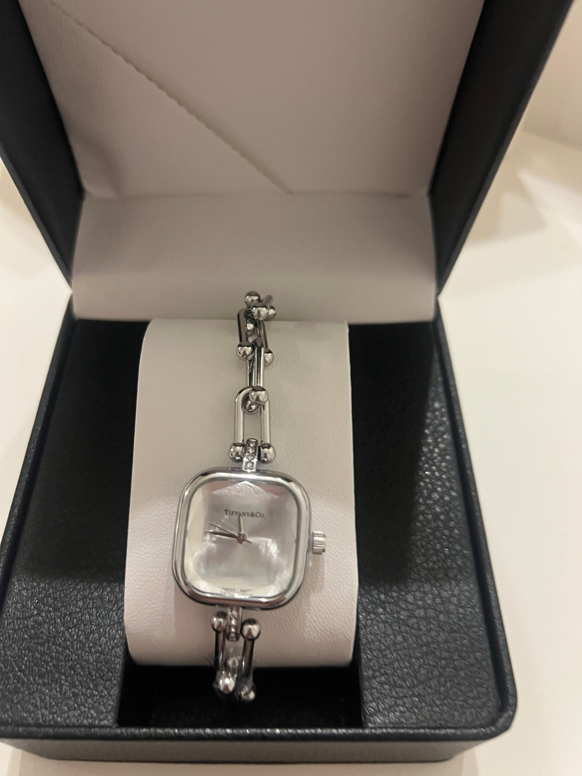 Tiffany & Co. HardWear Mother-of-Pearl Silver Watch