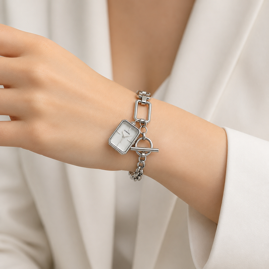 Chanel Première Silver Chain Bracelet Watch