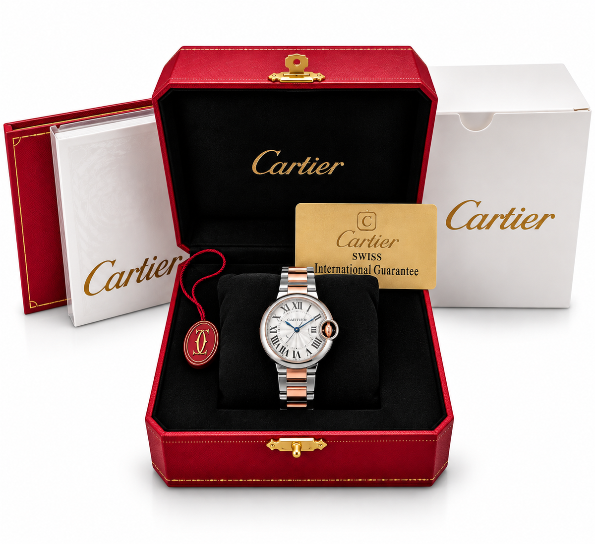 Cartier Ballon Bleu Two-Tone Rose Gold & Silver Watch