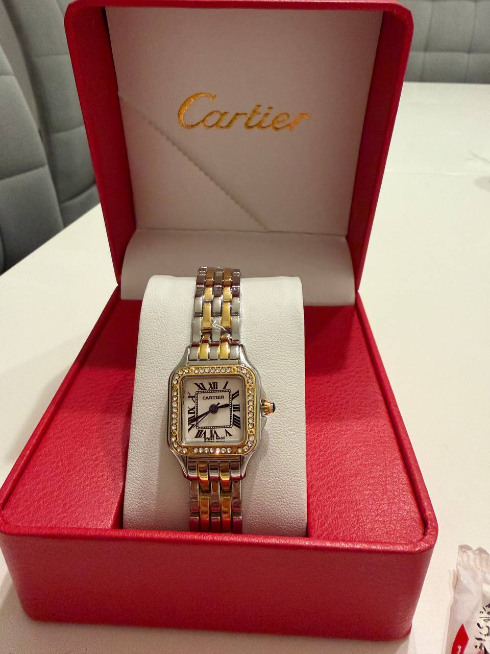 Cartier Santos Diamond Two-Tone Watch