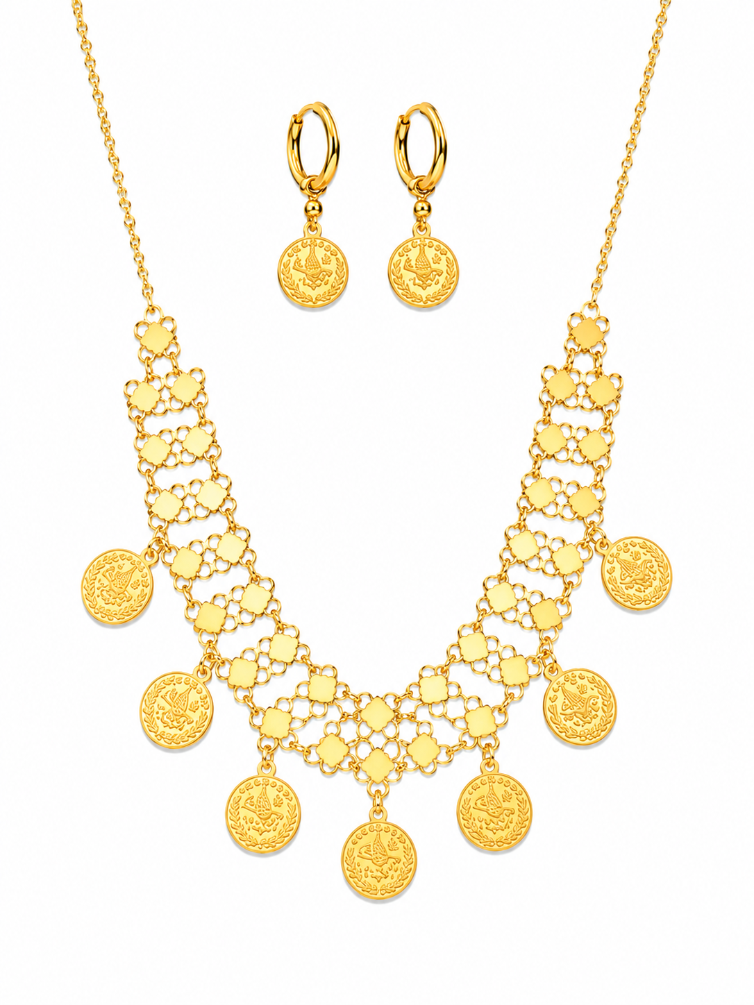 Royal Coin Jewelry Set – Gold Edition