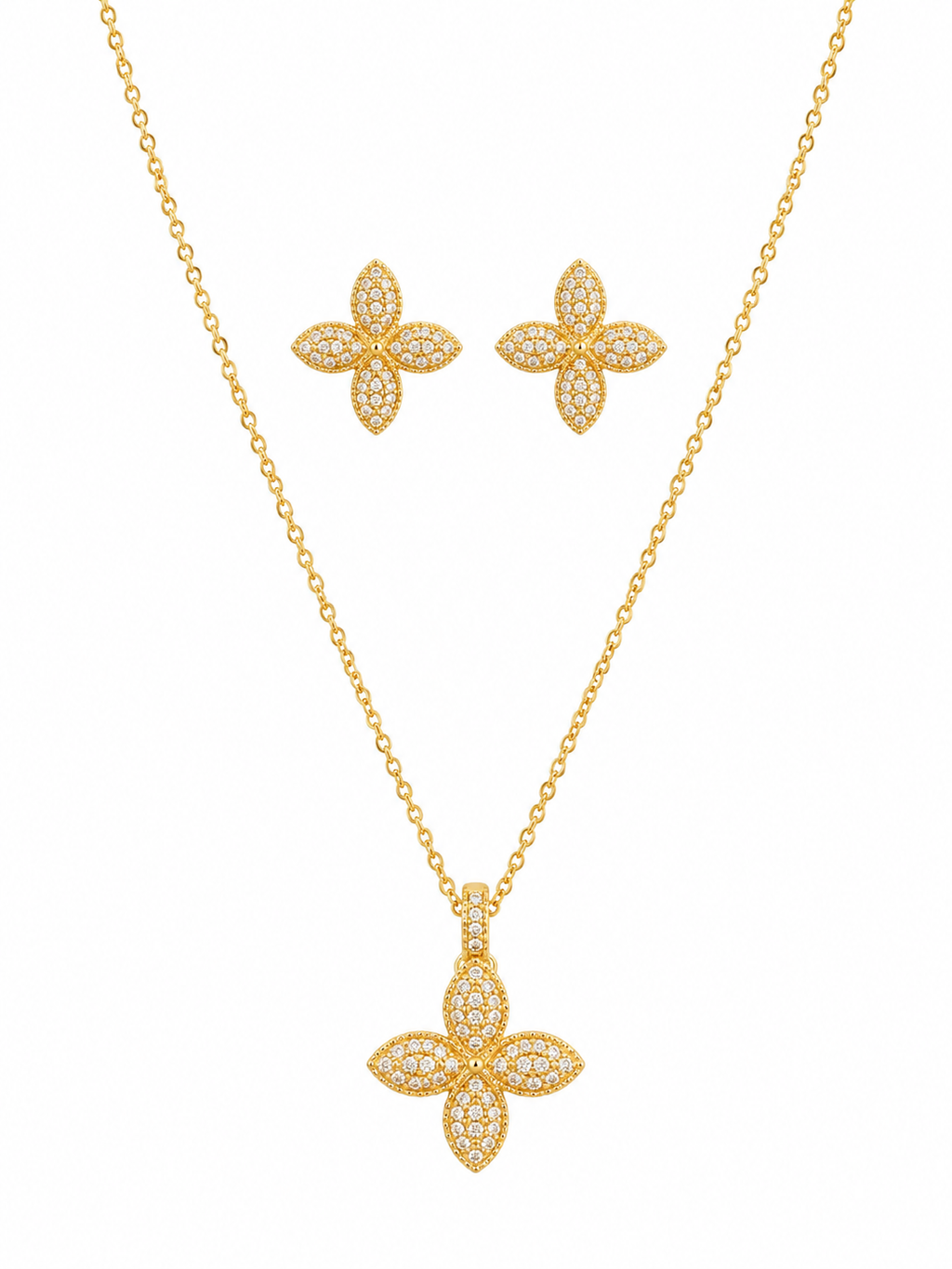 Coin Charm Jewelry Set