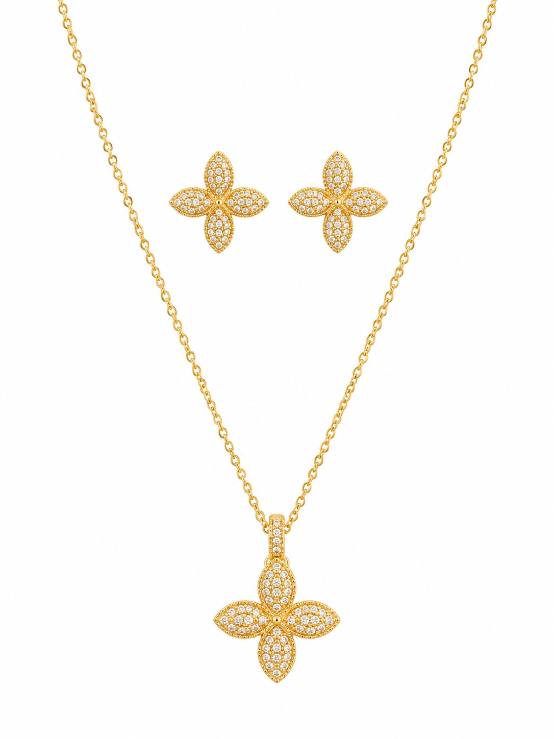 Coin Charm Jewelry Set