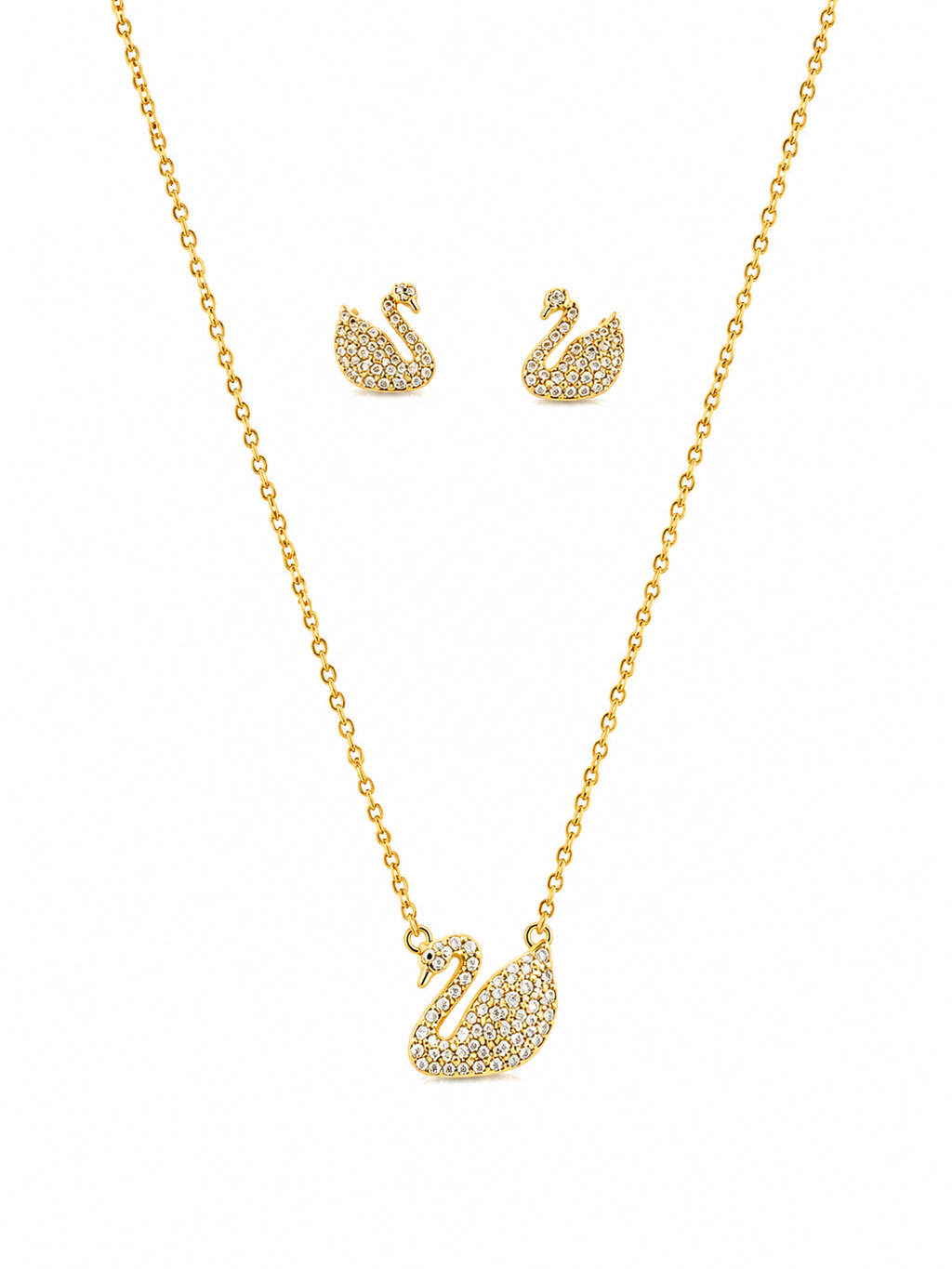 Swan Crystal Jewelry Set