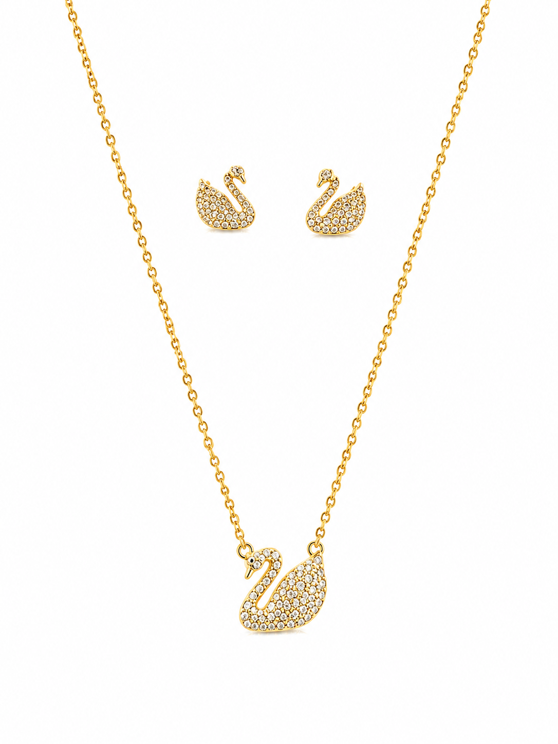Swan Crystal Jewelry Set