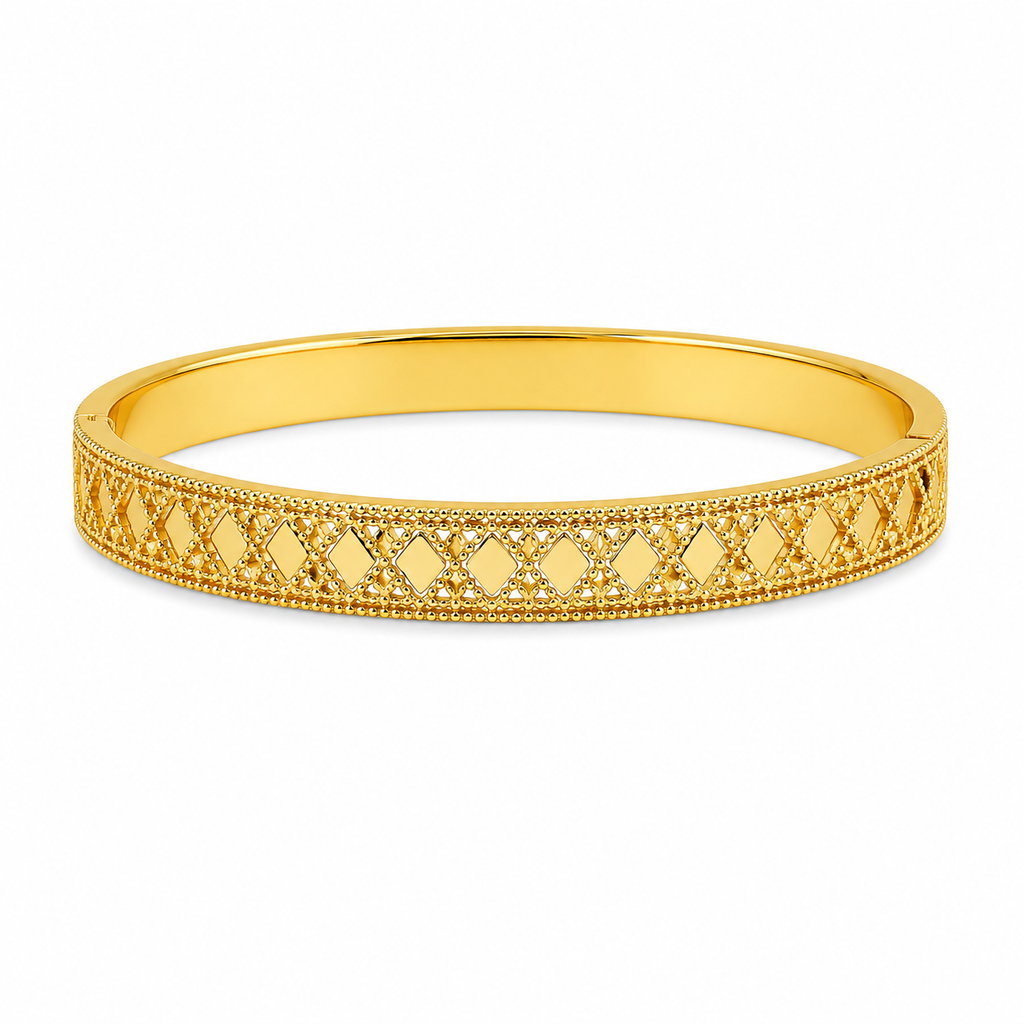 Vintage Gold Pattern Bracelet