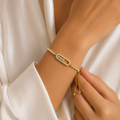 Crystal Adjustable Bracelet – Gold Edition