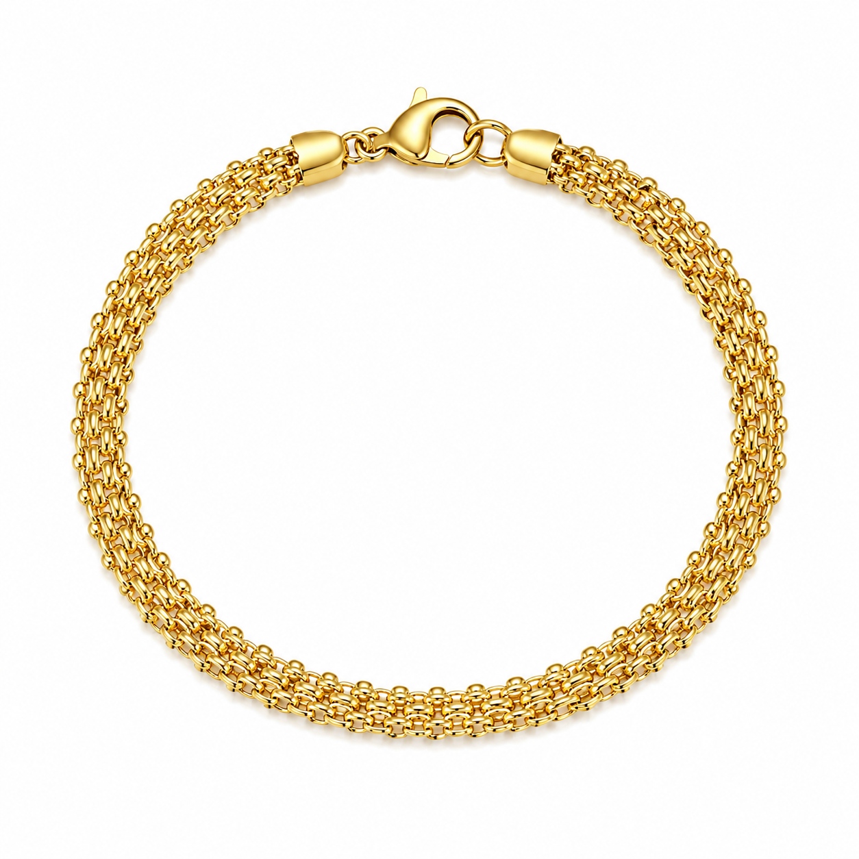 Multi-Layer Gold Chain Bracelet – Luxury Edition
