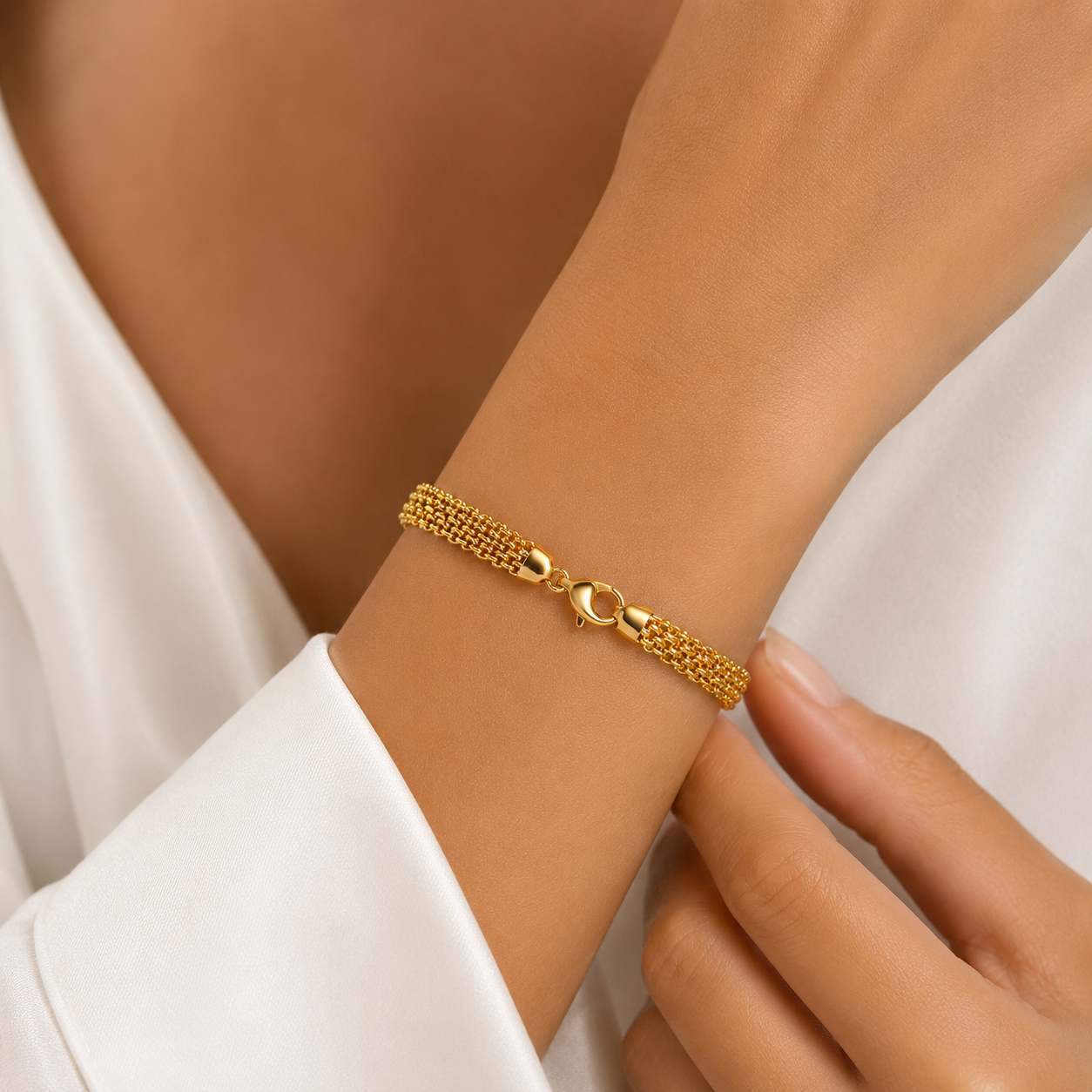 Multi-Layer Gold Chain Bracelet – Luxury Edition