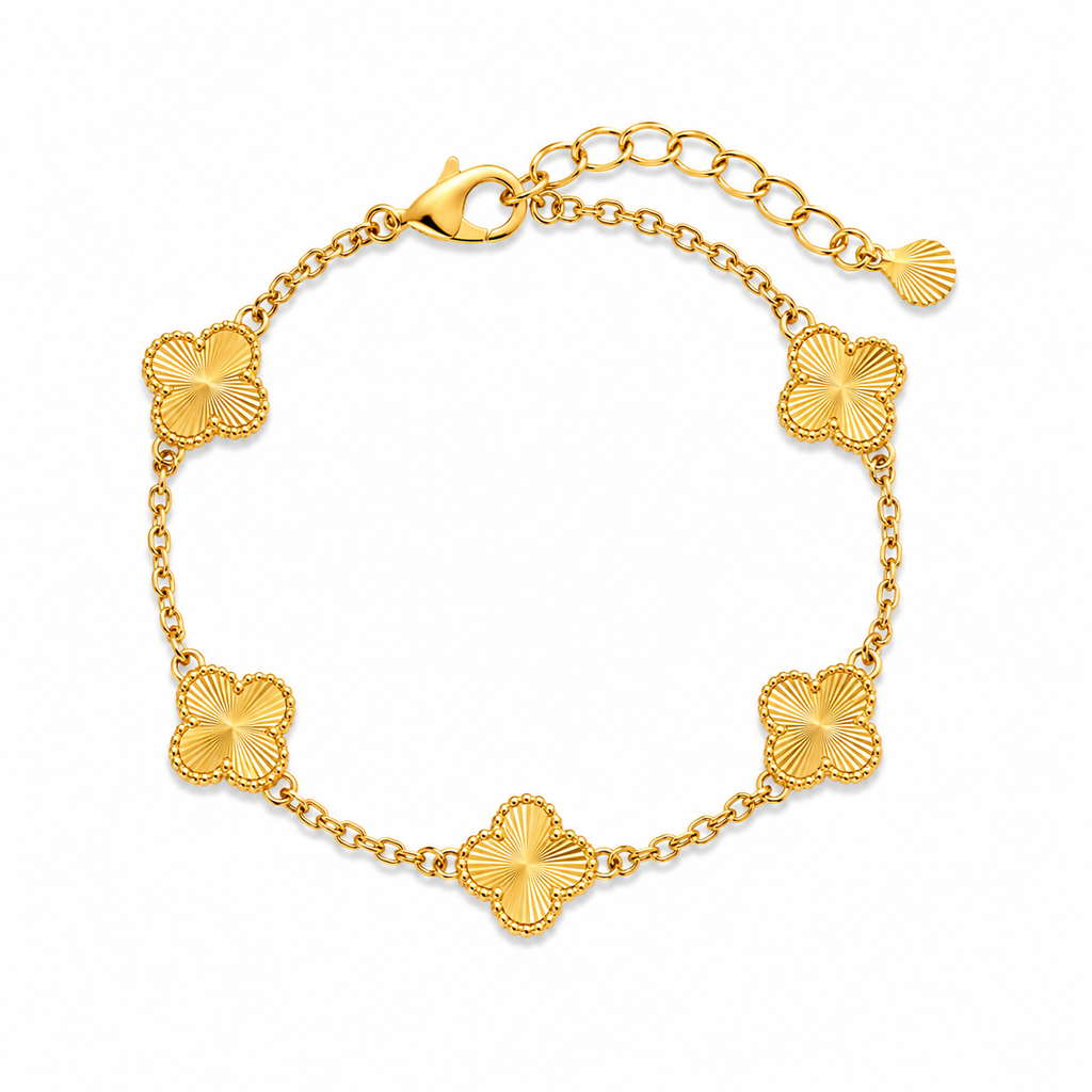 Clover Gold Bracelet – Timeless Elegance Edition