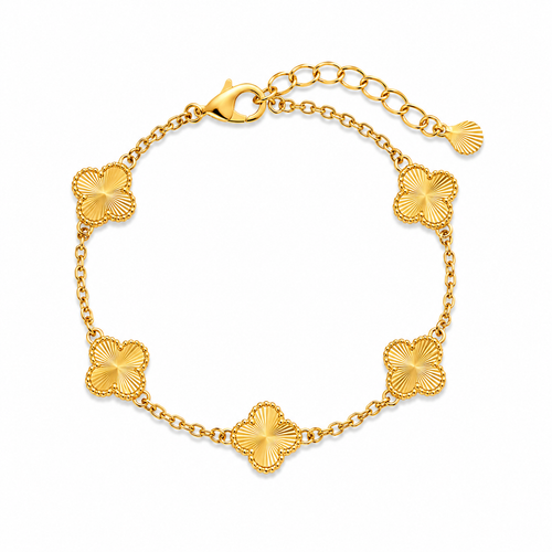 Clover Gold Bracelet – Timeless Elegance Edition