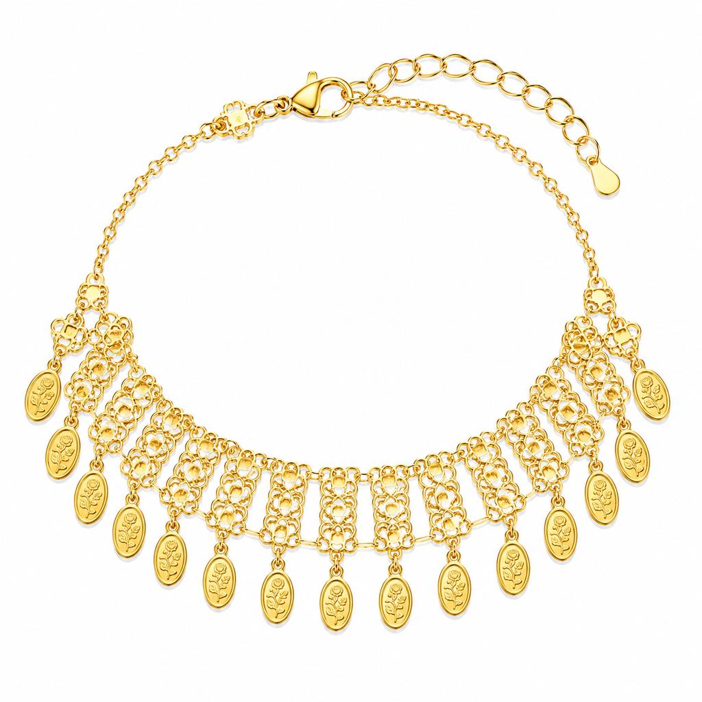 Vintage Gold Charm Bracelet – Statement Edition