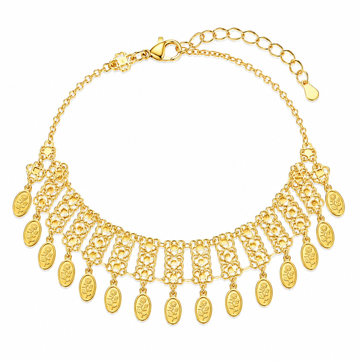 Vintage Gold Charm Bracelet – Statement Edition