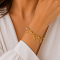 Gold Charm Bracelet – Modern Elegance Edition