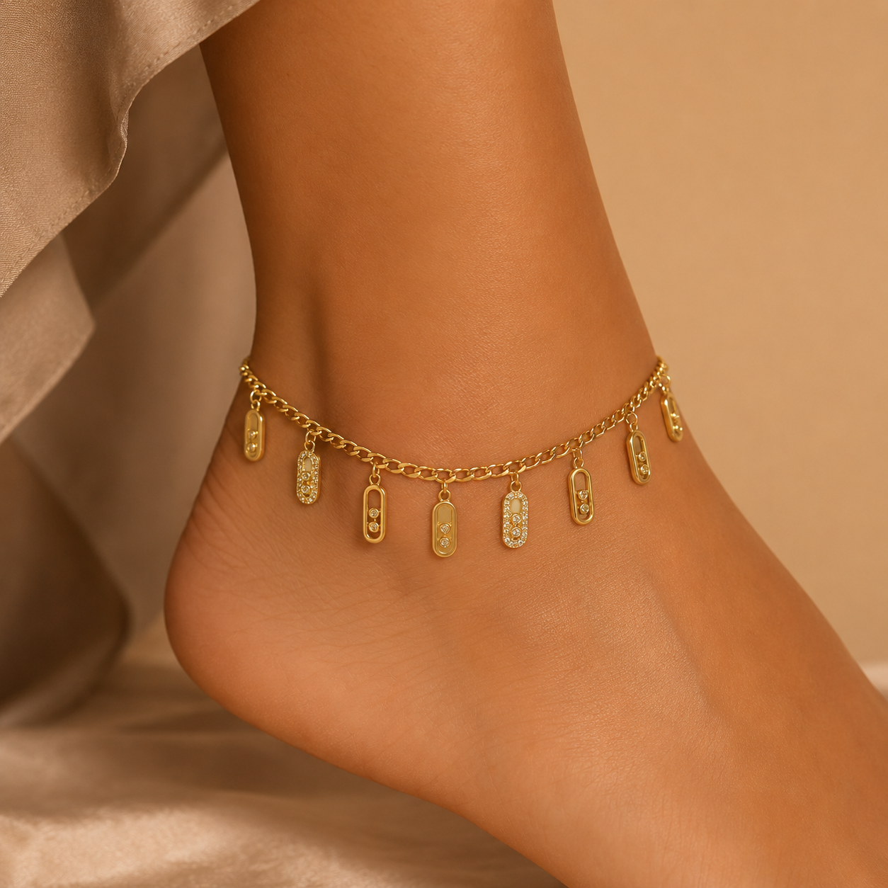 Golden Charm Anklet