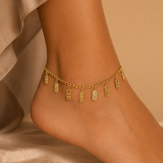 Golden Charm Anklet