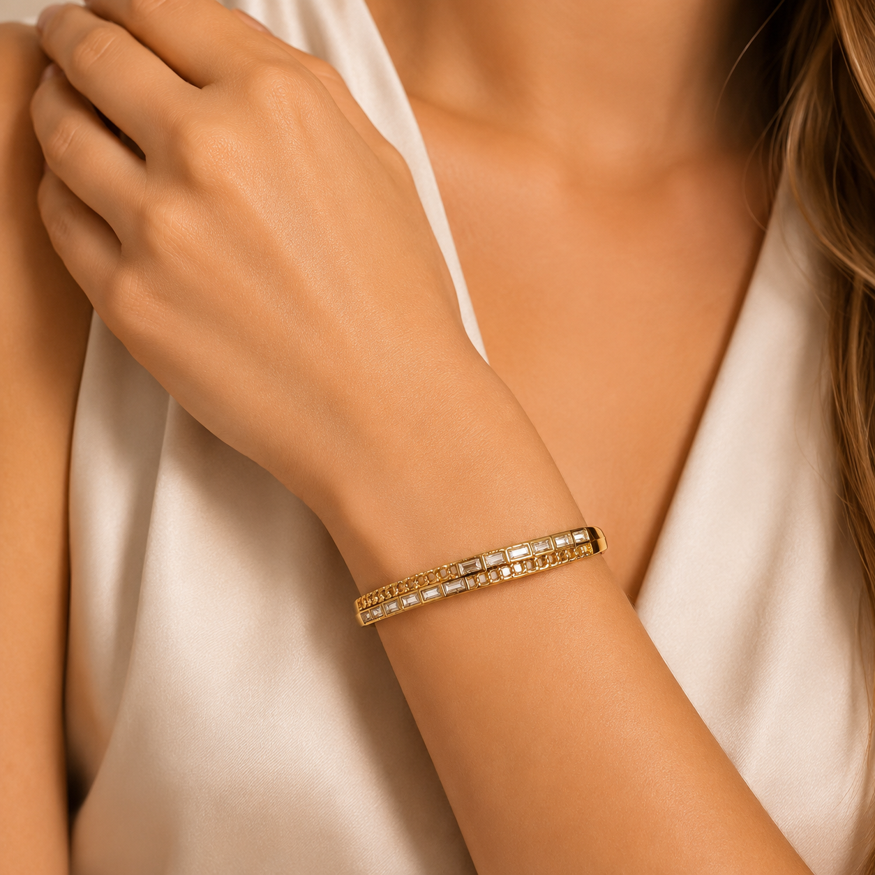 Radiant Baguette Bangle