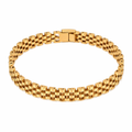 Gold Wide Chain Bracelet