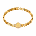 Gold Coin Bracelet