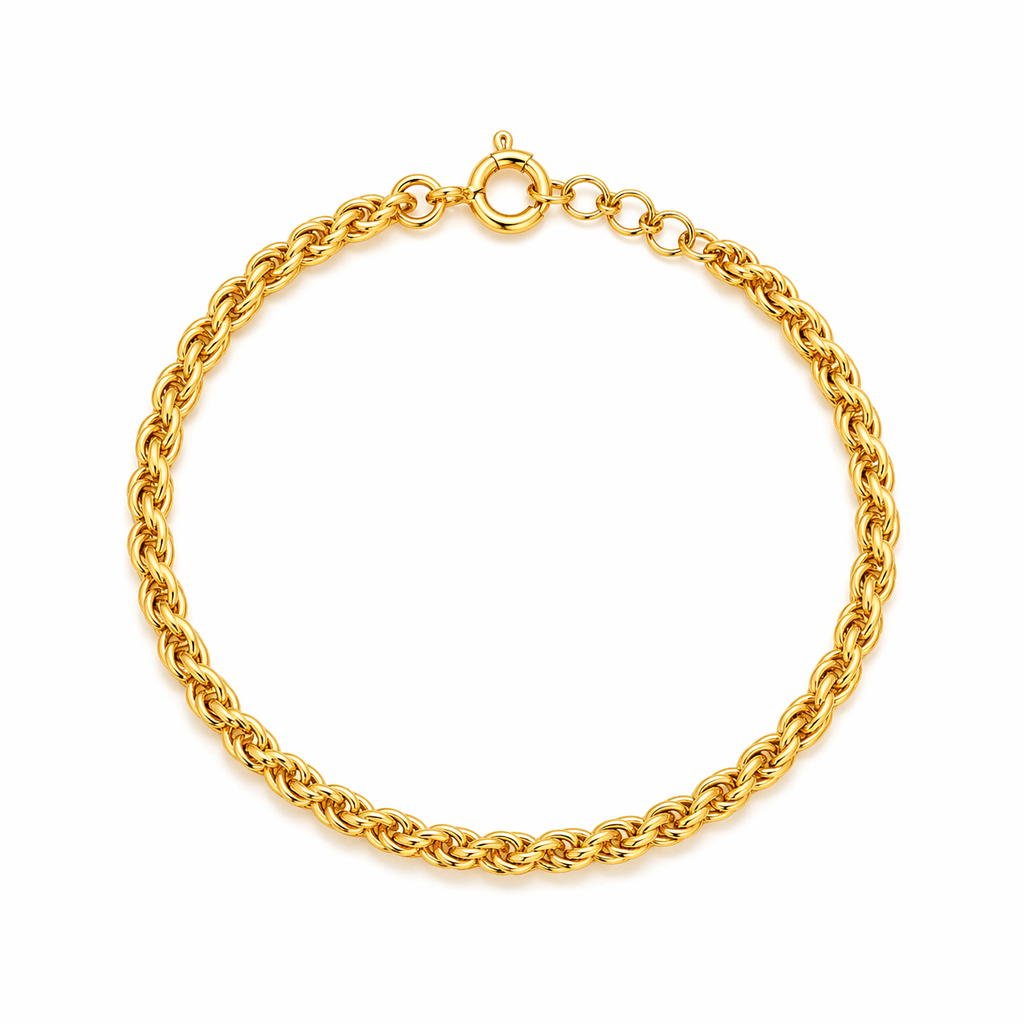 Gold Rope Chain Bracelet