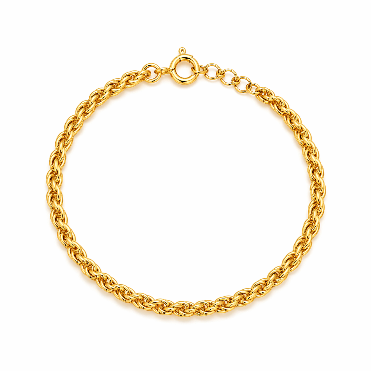 Gold Rope Chain Bracelet