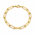 Gold Paperclip Chain Bracelet