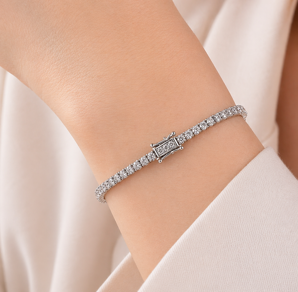Silver Tennis Bracelet